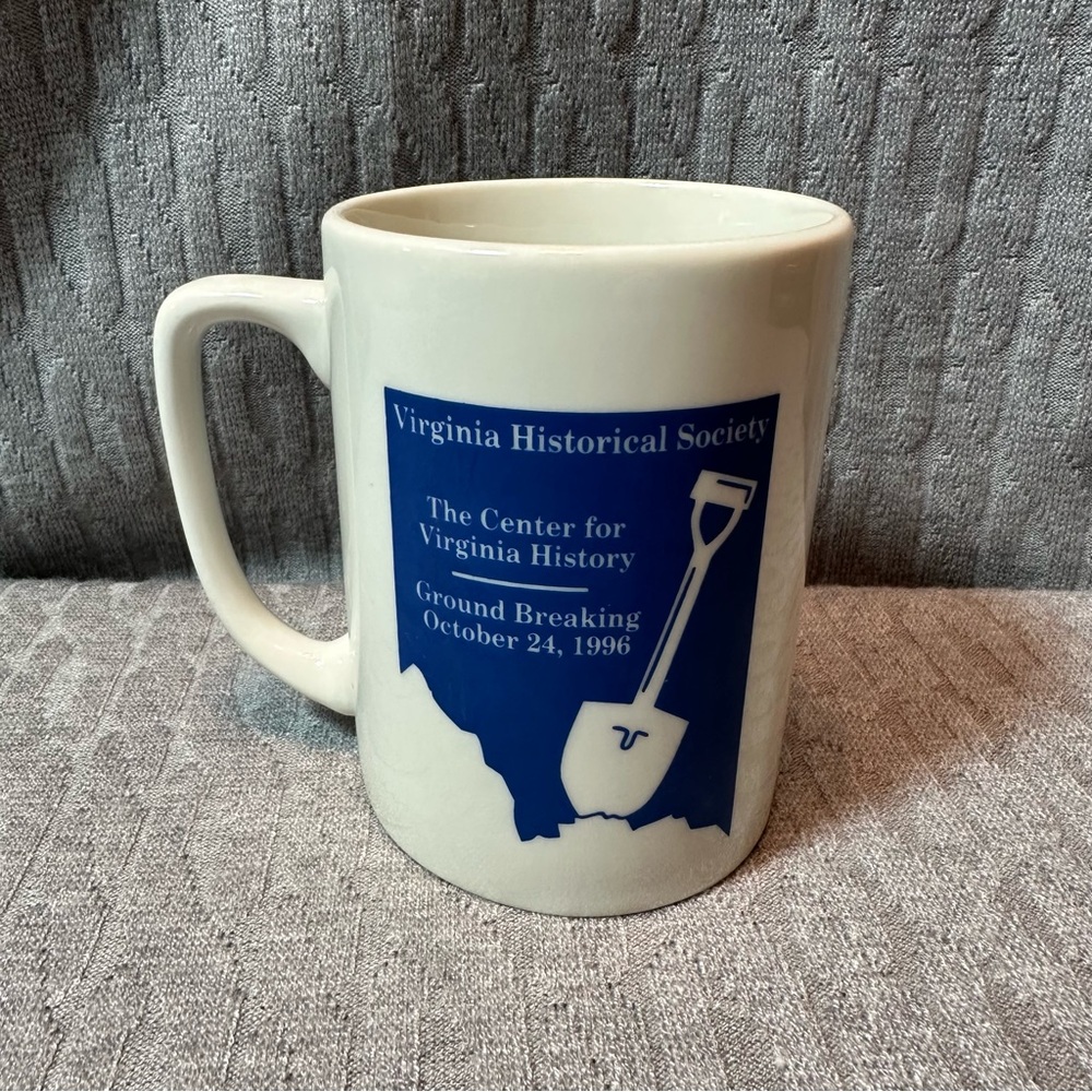 Virginia Historical Society Vintage Mug 1996 Groundbreaking
